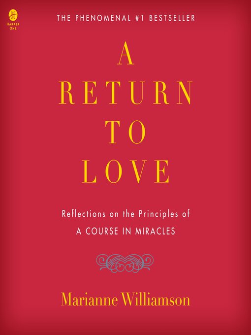 Title details for A Return to Love by Marianne Williamson - Wait list